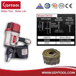 <span class=keywords><strong>Clavadora</strong></span> de bobina de 100mm de alta capacidad, pistola de clavos de paleta <span class=keywords><strong>neumática</strong></span> de 15 grados y 4 pulgadas, pistola de clavos de alta resistencia - Product Image 2