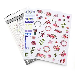 Custom your fashion design scrapbook planner pages korean custom sticker book for journaling