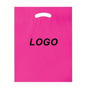 Bolsa de Plástico con Asa y Diseño de Logotipo Impreso Personalizado, Bolsa Troquelada para Empacar Ropa/Calzado con su Propio Diseño - Product Image 2