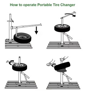 Desmontadora de Llantas <span class=keywords><strong>Manual</strong></span> Portátil y Destalonador para Auto, Camión y Motocicleta - Product Image 5