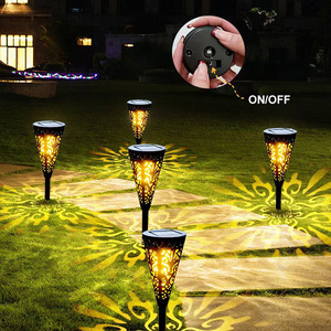 Luces solares LED para jardín, lámpara para caminos exteriores con panel solar, resistente al agua, para decoración de patio y jardín. - Product Image 1