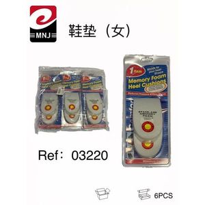 Cuscinetti per tallone in memory foam da donna Mnj, 1 paio, riduce la pressione e il calore, 6 pezzi - Product Image 3