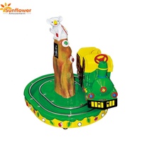 Mesin Permainan Hiburan Lucu untuk Pusat Perbelanjaan Mini Carousel Park Wahana Anak-Anak Permainan Koin Mesin Ayunan