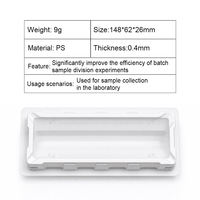 Boîte de stockage d'échantillons de laboratoire professionnelle en PET blanc, version large, pour la division d'échantillons en lots à haute efficacité, matériel de laboratoire jetable