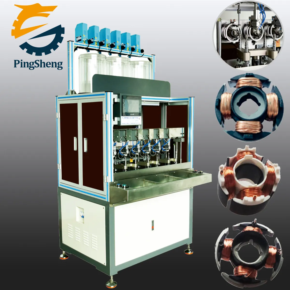 Magneto statores ventiladores de refrigeração, micro-motor bobina automática de enrolamento de fio