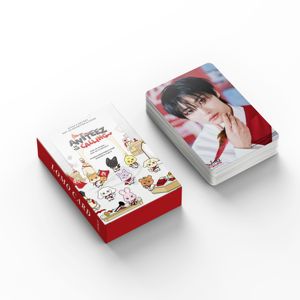 KPOPアイドル 55枚/箱 ATEEZ ANITEEZ in <span class=keywords><strong>the</strong></span> CALLING POP up レーザーフォトカード ホログラフィック ロモカード フォトカード - Product Image 5