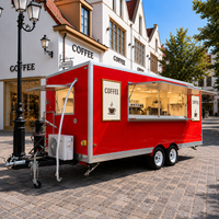 Remorque de cuisine mobile Etodevice de 18 pieds avec camion de restauration en acier galvanisé à vendre aux États-Unis et en Australie