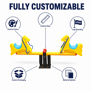 SageDelightRides OEM Équipement de balançoire à bascule d'extérieur en acier à poteau unique LLDPE pour enfants, écoles, parcs, communautés, écoles maternelles, vente en gros - Product Image 2