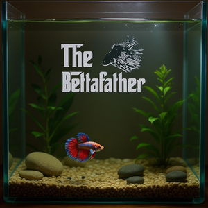 T-shirt a maniche lunghe The Bettafather con design Betta Fish Dad - Product Image 3
