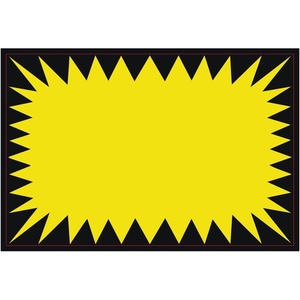 Etichette Prezzo a Stella Giallo Brillante per Negozi, Garage, Mercatini e Segnaletica Aziendale - Cartelli a Stella per Vendita al Dettaglio - Product Image 6