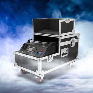 3000W kép đầu nước dựa trên DMX từ xa tầng sương mù Máy khói mặt đất thấp đám cưới Máy khói nặng - Product Image 2