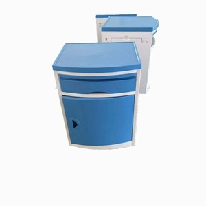 Mesa auxiliar de acero inoxidable, mesita de noche de ABS, cama de hospital, clínica ambulatoria, residencia de ancianos, mesita de noche reforzada - Product Image 5