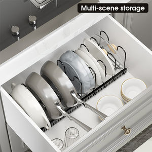 Organisateur rack de pots extensible (facile à faire soi-même) : Pour armoire de cuisine, poêle à frire, couvercles, ustensiles - Product Image 3