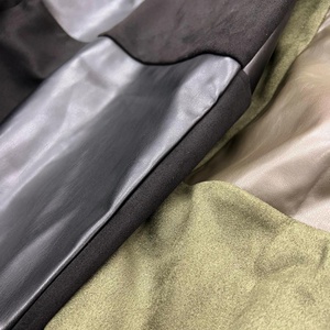 Conjunto de Chaqueta Corta de Cuero de Dos Piezas con Diseño Moderno y Personalizado para Verano, Conjunto Deportivo de Tela de Gamuza y Cuero de Alta Calidad para Hombre - Product Image 5