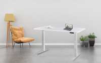 Cadre de bureau de levage en métal à hauteur réglable à double moteur moderne et élégant Postes de travail à domicile Mobilier de bureau moderne et élégant
