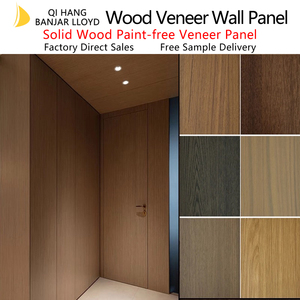 Panneau mural de décoration intérieure luxueux insonorisant en fibre de bois de bambou, design grain de bois, installation rapide - Product Image 5