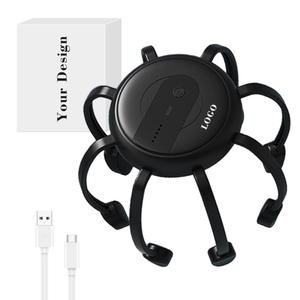 0728 Masajeador de Cabeza Multifuncional Tipo Pulpo de 500 mAh, Recargable por Tipo-C, Vibrador, Portátil, para el Cuero Cabelludo - Product Image 4