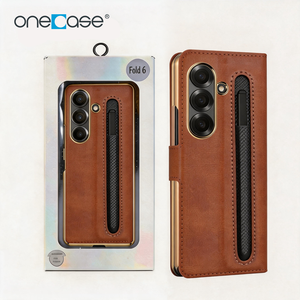 เคสหนังชุบไฟฟ้าหรูหราแบบขายส่ง พร้อมช่องใส่ปากกา ที่ตั้ง และฟิล์มกันรอยหน้าจอ สำหรับ Z Fold2-7 ป้องกันการกระแทกแบบออลอินวัน - Product Image 1
