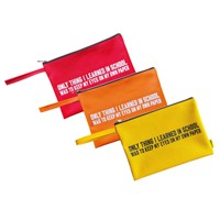 Pochette en cuir PU avec fermeture éclair, personnalisable avec logo, étanche, pour cosmétiques, papeterie et documents – Vente en gros