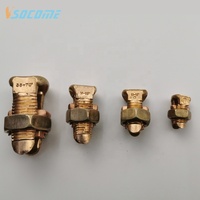 Equipo eléctrico de cobre y latón Conector atornillado dividido de 35mm