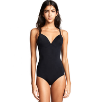 Combinaisons de lingerie sexy européennes pour adultes, jersey noir en spandex, combinaison légère, contrôle léger, méthode de tissage non tissé
