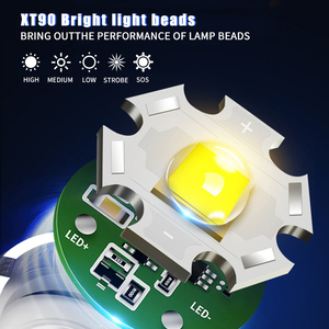 C10 sạc <span class=keywords><strong>LED</strong></span> Đèn pin lumens cao siêu sáng Zoomable không thấm nước cắm trại & khẩn cấp Tầm xa Công cụ mạnh mẽ - Product Image 5