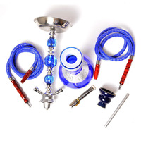 Offre Spéciale de haute qualité en gros nouveau style 4 tuyau ensemble grossistes narguilé shisha 3 couleurs narguilé complet verre shisha narguilé