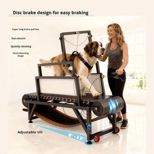 Tapis roulant pour chiens <span class=keywords><strong>de</strong></span> <span class=keywords><strong>taille</strong></span> <span class=keywords><strong>moyenne</strong></span>/grande - Exercice silencieux, entraînement <span class=keywords><strong>de</strong></span> la résistance et <span class=keywords><strong>de</strong></span> la musculature des pattes, fonctionnement intelligent, design multi-styles et tendance - Product Image 3