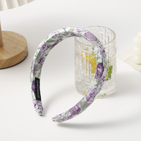 Bandeau en tissu pour femme, accessoires de cheveux, fleurs, fleurs, fleurs, printemps, été, coréen, vente en gros