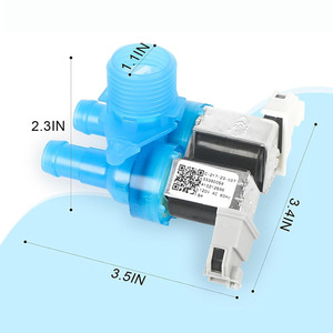 โซลินอยด์วาล์วฉีดน้ำ W10212596 120V AC 60Hz สำหรับเครื่องซักผ้าอะไหล่ทดแทนสากล - Product Image 1