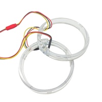 AUTO IDEAL Anneaux lumineux LED Angel Eyes 80/95mm Blanc+Jaune Bicolore 12V 6000K Neuf pour F10 Garantie 12 mois