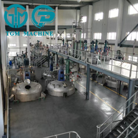 Ligne de production d'émulsion acrylique semi-automatique TGM 440V personnalisée pour la fabrication d'adhésifs d'étiquettes industrielles