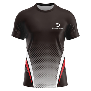 Logo personalizzato a sublimazione stampato 100% poliestere ad asciugatura rapida da <span class=keywords><strong>Tennis</strong></span> a manica corta da tavolo t-shirt da uomo - Product Image 3
