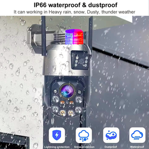 กล้องรักษาความปลอดภัยไร้สาย Wi-Fi กลางแจ้งเลนส์คู่36X ซูมได้ถึง150ม. กล้องเครือข่ายไร้สายมุมกว้างสองทาง - Product Image 3