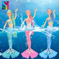 SY enfants mode poupée ensemble fille semblant jouer 14 pouces sirène poupée jouets