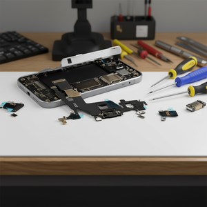 Câble flexible pour Apple iPhone 11 avec connecteur Lightning et microphone noir - Product Image 3