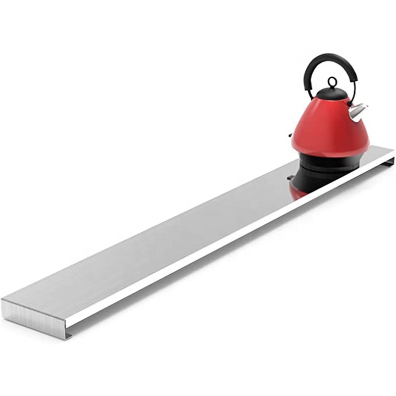 Выхлопная стойка из нержавеющей стали с масляной дымовой перегородкой, противомасляной дымовой перегородкой, кухонный стеллаж для приправ и покрытие загрязнения