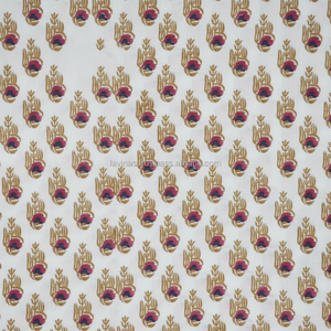 Bloc de main indien non cousu personnalisé imprimé 100% coton Jaipuri tissu floral doux pour chemises et sacs tissu artisanal léger - Product Image 1