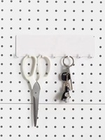 Peg Hook Board Wall Organizer DIY Pegboard Display pour Home Office Garage Metal Peg Board