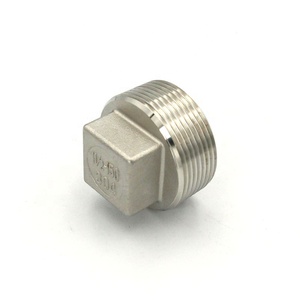 Raccord de <span class=keywords><strong>plomberie</strong></span> en acier inoxydable fileté NPT BSP, bouchon carré pour eau et huile, prix d'usine - Product Image 4