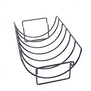 Grille à côtes de haute qualité de 14 pouces en acier inoxydable antiadhésive pour rôtir au charbon de bois, style moderne, personnalisable pour la cuisine et les pique-niques - Product Image 4