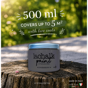 07 STONE 500 ml LaChalk the evolution of <b>chalk</b> paint Where <b>chalk</b> meets resin: Hybrid <b>Chalk</b> Resin Paint made in Italy - Product Image 2