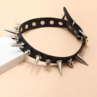 Nouveau collier ras du cou en chaîne de bambou en alliage de diamant sportif, tendance gothique transfrontalière, accessoires érotiques, cadeau unisexe