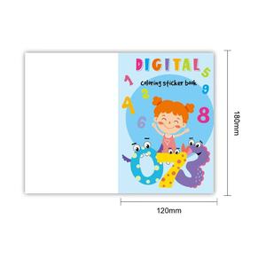 สมุดระบายสีแบบทำมือพร้อมสติกเกอร์สมุดวาดภาพการ์ตูนสำหรับเด็ก - Product Image 3