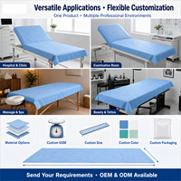 Drap de lit d'hôpital jetable respirant en PP non tissé, drap de table d'examen jetable, hygiène clinique, fourniture d'usine