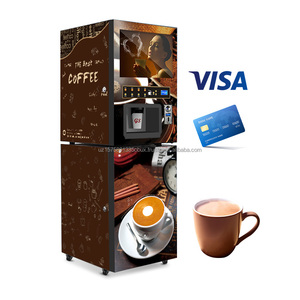 เครื่องชงกาแฟสำเร็จรูป YISO พร้อมเครื่องจำหน่ายกาแฟร้อนและเย็นแบบสองรสชาติ 4 รสชาติ พร้อมกล่องไฟโฆษณา - Product Image 1