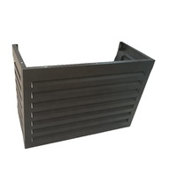 Couverture de climatiseur extérieur en aluminium personnalisée, cache de pompe à chaleur, grille de protection en aluminium pour climatiseur