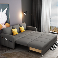 Schlafs ofa Dual-Use-Bett sitzen multifunktion ale versenkbare Netzwerk rot Einzel Doppel Wohnzimmer kleine Wohnung Sofa