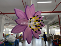 Modèle de fleur gonflable personnalisé Jenor avec éclairage pour la décoration de jardins et de centres commerciaux