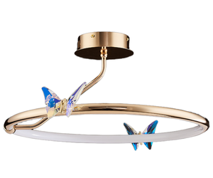 Lampada da Soffitto Moderna a LED in Alluminio e Acrilico, Design Nordico di Lusso, IP65, per Soggiorno, Alta Resa Cromatica CRI 90 - Product Image 1